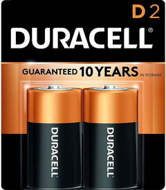 Duracell® D Coppertop Alkaline Batteries