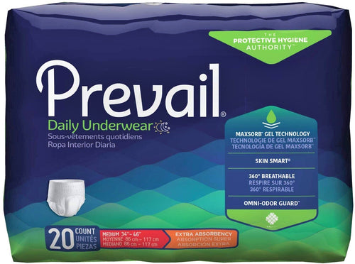 Prevail® Daily Underwear Extra Absorbency Medium 20ct.