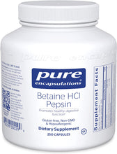 Load image into Gallery viewer, Pure Encapsulations® Betaine HCL Pepsin 250ct.