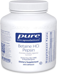 Pure Encapsulations® Betaine HCL Pepsin 250ct.
