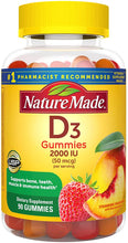 Load image into Gallery viewer, Nature Made® Vitamin D3 (2000IU) Gummies 90ct.