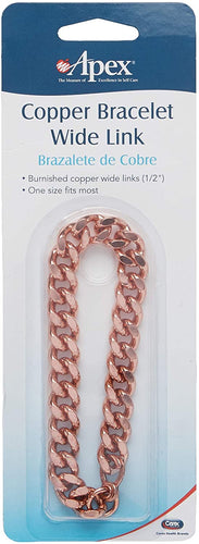 Apex Copper Bracelet Wide Link