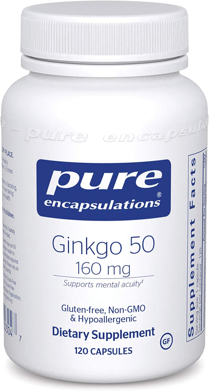 Pure Encapsulations® Ginkgo 50™ 160mg Capsules 120ct.