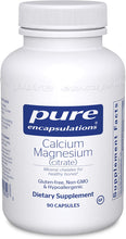 Load image into Gallery viewer, Pure Encapsulations® Calcium Magnesium (citrate) 80mg Capsules