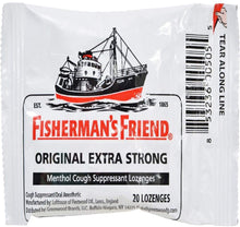 Cargar imagen en el visor de la galería, Fisherman&#39;s Friend® Original Extra Strength Menthol Cough Suppressant Lozenges 20ct.