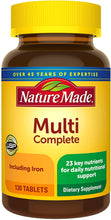 Load image into Gallery viewer, Nature Made® Multi Complete Tablets 130ct.
