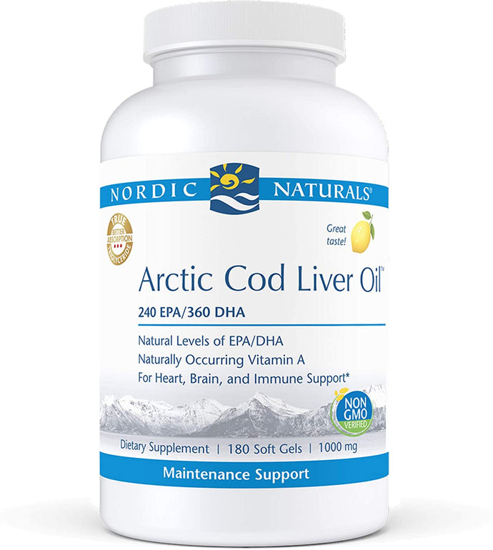 Nordic Naturals® Arctic Cod Liver Oil Lemon Softgels 180ct.