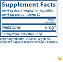 Cargar imagen en el visor de la galería, Vital Nutrients® Melatonin 3mg Capsules 60ct.