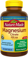 Nature Made® Magnesium Citrate 250mg Softgels 120ct.