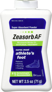 Zeasorb® AF Super Absorbent Powder for Athlete's Foot 2.5oz