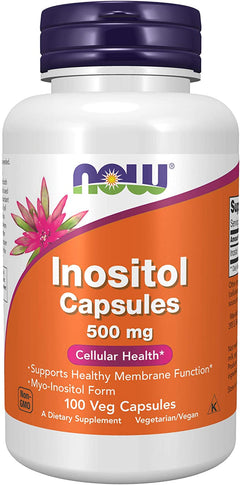 NOW® Inositol 500mg Cellular Health Capsules 100ct.
