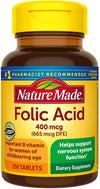 Nature Made® Folic Acid 400mcg Tablets 250ct.