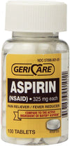 Geri-Care® Aspirin 325mg Tablets 100ct.