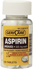 Cargar imagen en el visor de la galería, Geri-Care® Aspirin 325mg Tablets 100ct.