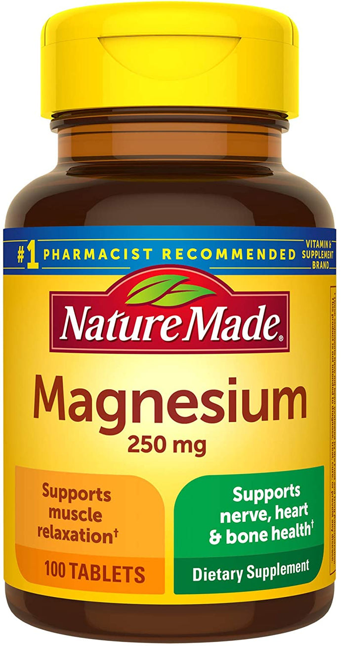 Nature Made® Magnesium 250mg Tablets 100ct.