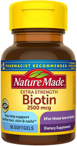 Nature Made® Extra Strength Biotin Softgels 90ct.