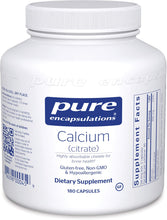 Load image into Gallery viewer, Pure Encapsulations® Calcium Citrate 150mg Capsules 180ct.