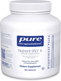 Pure Encapsulations® Nutrient 950® Without Copper & Iron Capsules 180ct.