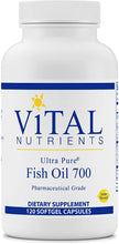 Cargar imagen en el visor de la galería, Vital Nutrients® Ultra Pure® Fish Oil 700 Softgels 120ct.