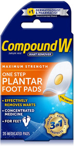 Compound W® Maximum Strength 1 Step Plantar Foot Pads 20ct.