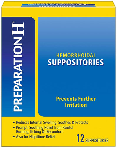 Preparation H® Hemorrhoidal Suppositories 12ct.