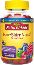 Load image into Gallery viewer, Nature Made® Hair Skin and Nails Gummies