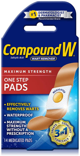 Compound W® Wart Remover Maximum Strength One Step Pads 14ct.
