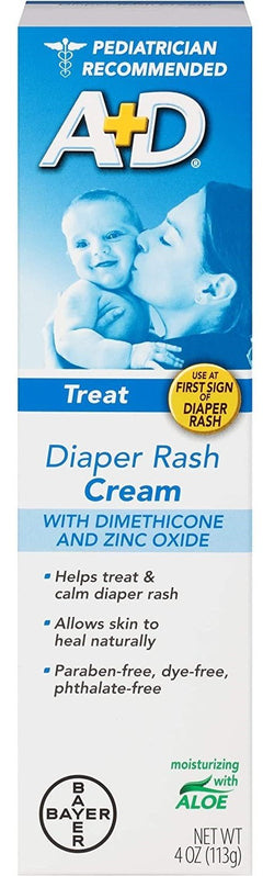 A+D Diaper Rash Cream 4oz.
