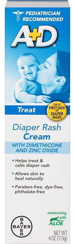 A+D Diaper Rash Cream 4oz.