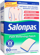 Load image into Gallery viewer, Salonpas® Pain Relief Patch 60ct.