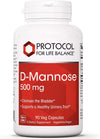 Protocol for Life Balance® D-Mannose 500mg Capsules 90ct.