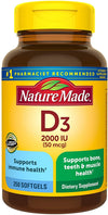 Nature Made® Vitamin D3 50 mcg (2000 IU) Softgels