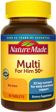 Load image into Gallery viewer, Nature Made® Men&#39;s Multi 50+ Tablets 90ct.
