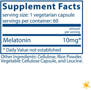 Vital Nutrients® Melatonin 10mg Capsules 60ct.