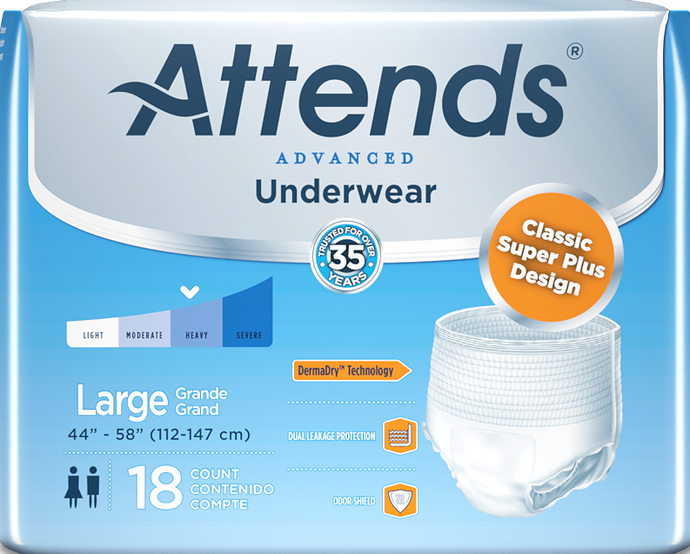 Attends® Extra Absorbency Underwear, Medium