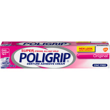 Cargar imagen en el visor de la galería, Super Poligrip®  Original Formula Zinc Free Denture and Partials Adhesive Cream 2.4oz