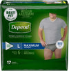Depend® For Men Fit-Flex Underwear Maximum Absorbency Large 17ct.