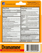 Load image into Gallery viewer, Dramamine® Motion Sickness Relief Orange Flavor Chewable Tablets 8ct.