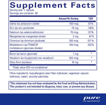 Cargar imagen en el visor de la galería, Pure Encapsulations® Trace Minerals 60ct