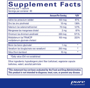 Pure Encapsulations® Trace Minerals 60ct