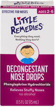 Cargar imagen en el visor de la galería, Little Remedies® Decongestant Nose Drops 15ml.