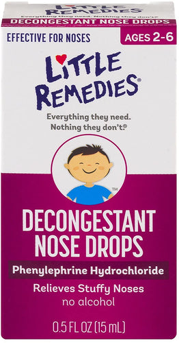 Little Remedies® Decongestant Nose Drops 15ml.
