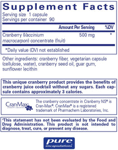 Pure Encapsulations® Cranberry NS 500mg Capsules 90ct.