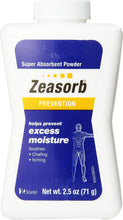 Cargar imagen en el visor de la galería, Zeasorb® Prevention Super Absorbant Powder 2.5oz.