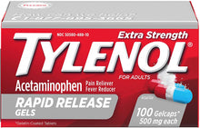Cargar imagen en el visor de la galería, Tylenol® Extra Strength Acetaminophen Rapid Release Capsules 24ct.