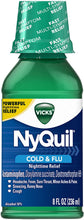 Load image into Gallery viewer, Vicks® NyQuil® Cold &amp; Flu Nighttime Relief 8fl. oz.