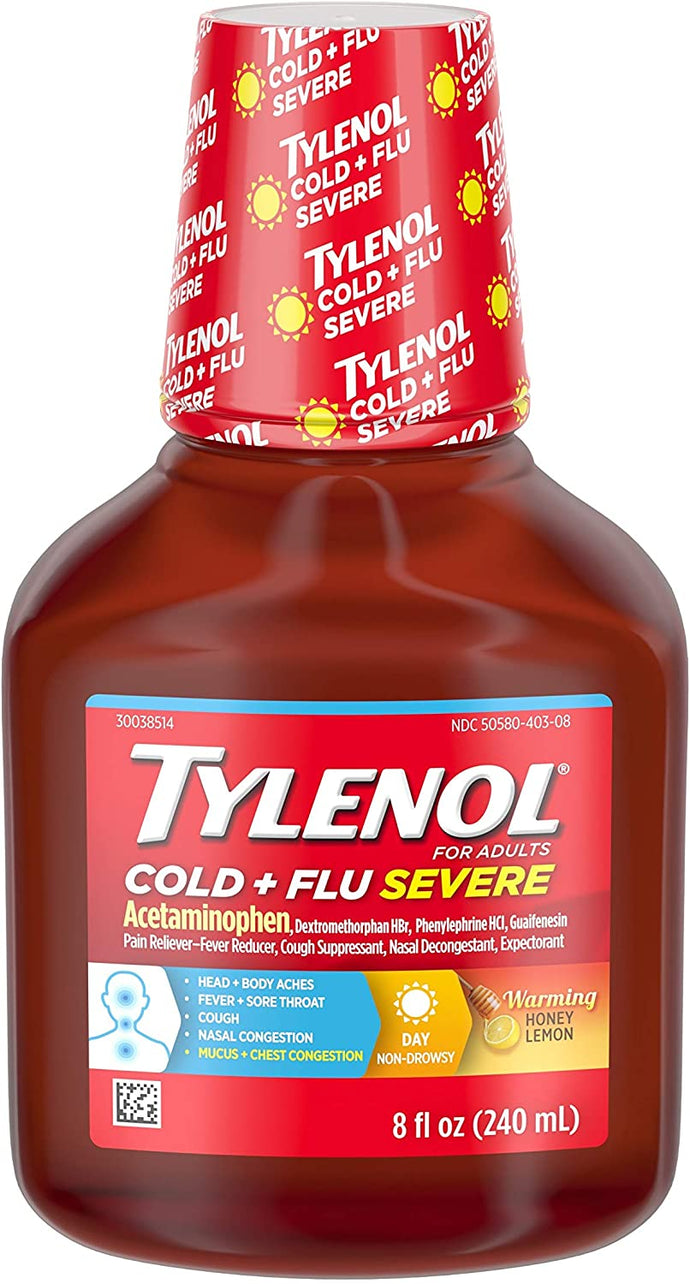 Tylenol® Cold + Flu Severe Daytime Liquid 8fl. oz.