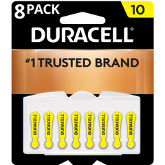 Duracell® 10 Hearing Aid Batteries with Easy-Fit Tab 8ct.