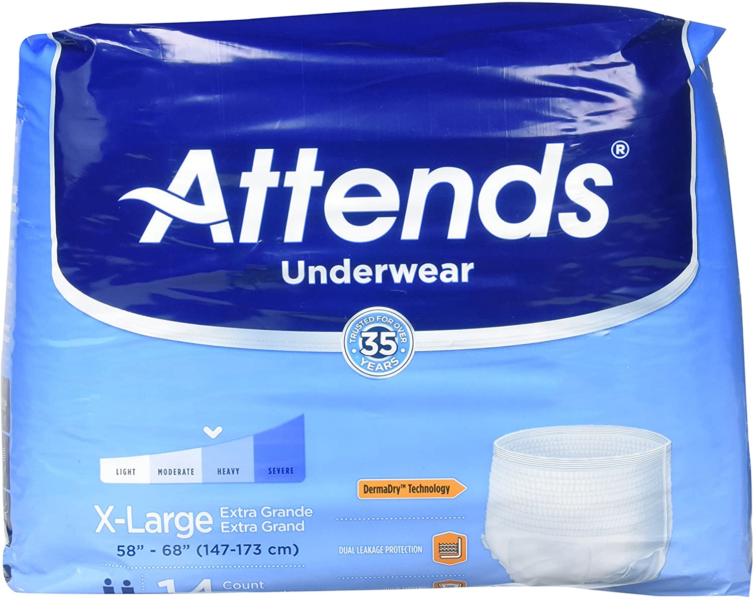 Attends Underwear Extra Absorbency X-Large 14ct. - Sona Shop