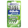 Gillette® Sensor3 Comfortgel Disposable Razors For Sensitive Skin 4ct.